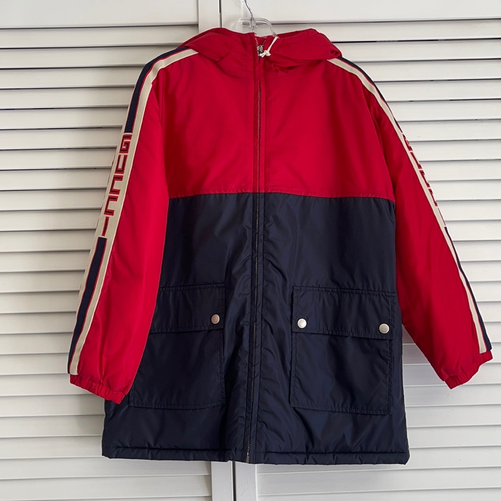 Gucci kids logo trim jacket kids 6